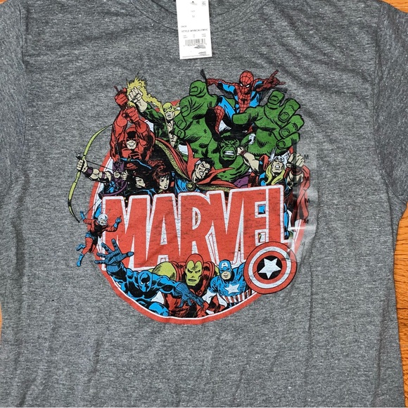 Men’s Marvel Graphic T-Shirt Graphite Heather - Size Medium - Picture 3 of 8